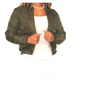 Olive grew Bomber jacket
